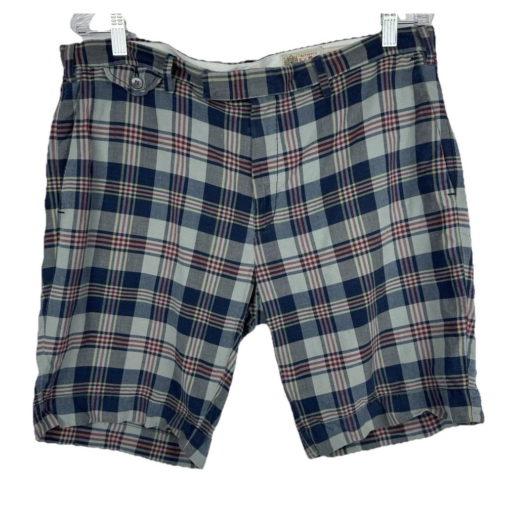 VTG‎ Polo Ralph Lauren India Madras Cotton Shorts Mens Size 36 Plaid Preppy